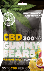 Marakujas augļu garšas CBD gumijas lāči (300 mg), 40 maisiņi kartona kastītē, 4000 g