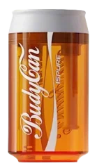 ISPURE Pipa de agua BudyCan, naranja
