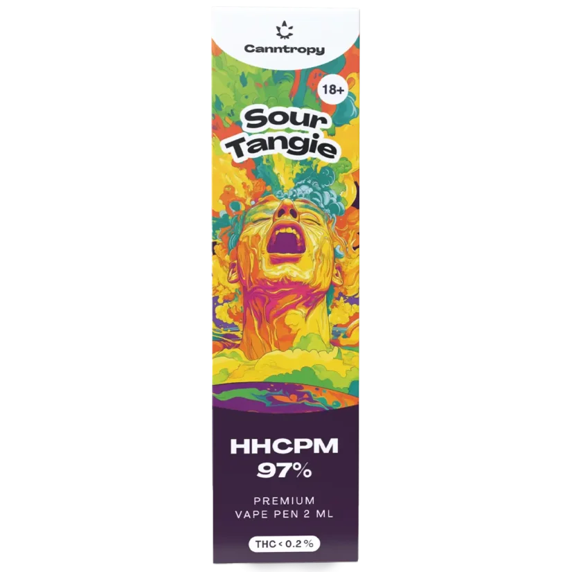 Canntropy HHCPM Vape Pen Sour Tangie, HHCPM 97 % laatu, 2 ml