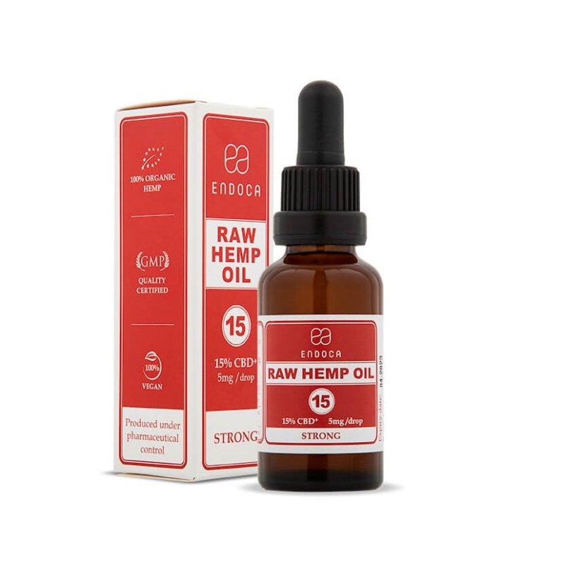 Endoca RAW Hemp Oil 4500 mg CBD + CBDa (15%), 30 ml Endoca RAW Hemp Oil 4500 mg CBD + CBDa (15%), 30 ml