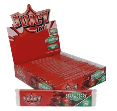 Juicy Jay´s King Size - Strawberry Rolling Papers, Display box 24 pcs
