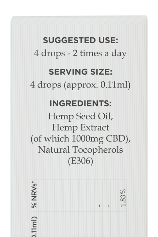 Enecta CBD Oil 10%, 3000 mg, 30 ml