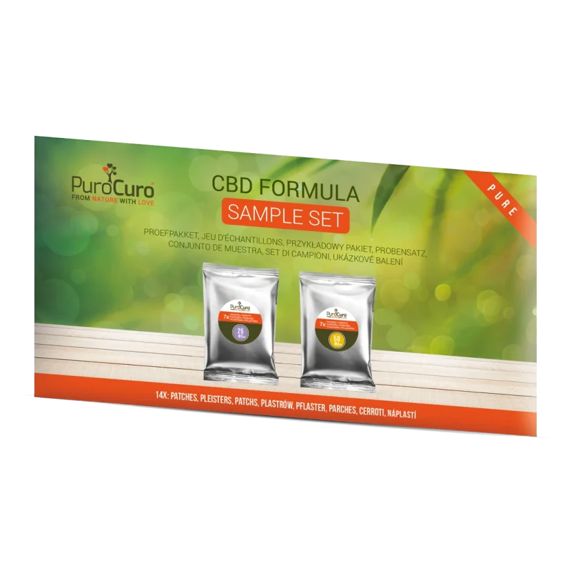PuroCuro Hemp CBD Formula plāksteri, testeris - 6 gab. 25mg & 6 gab. 50mg