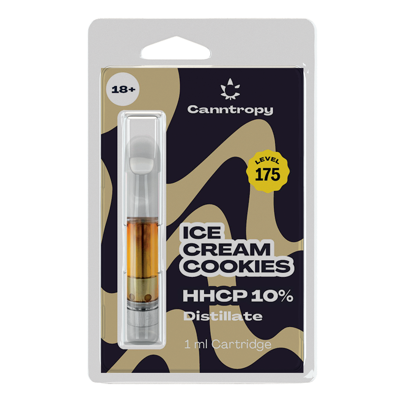 Canntropy HHCP Cartridge Ice Cream Cookies - 10 % HHCP, 85 % CBD, 1 ml