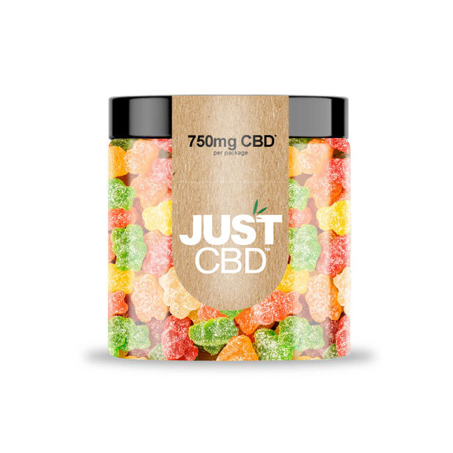 JustCBD Sour Bears 250 mg - 3000 mg CBD