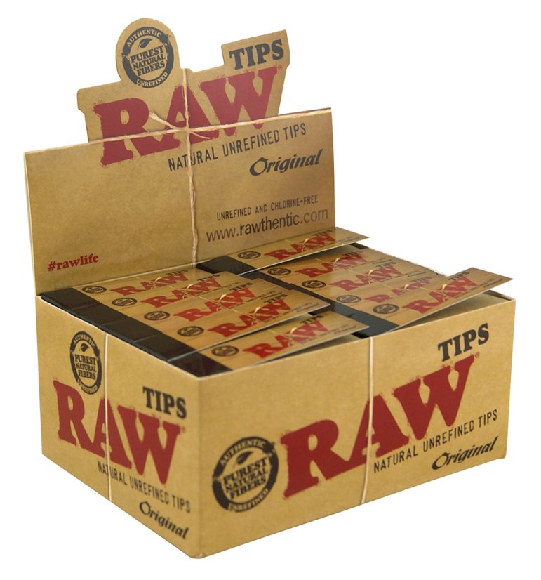 RAW Оригинал Типс небељени филтери - 50 ком у box