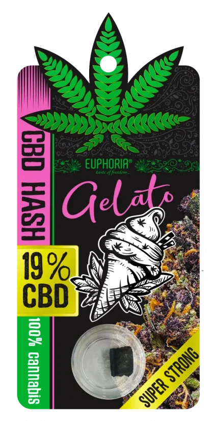 Euphoria CBD Hašišs 19% GELATO 1 g