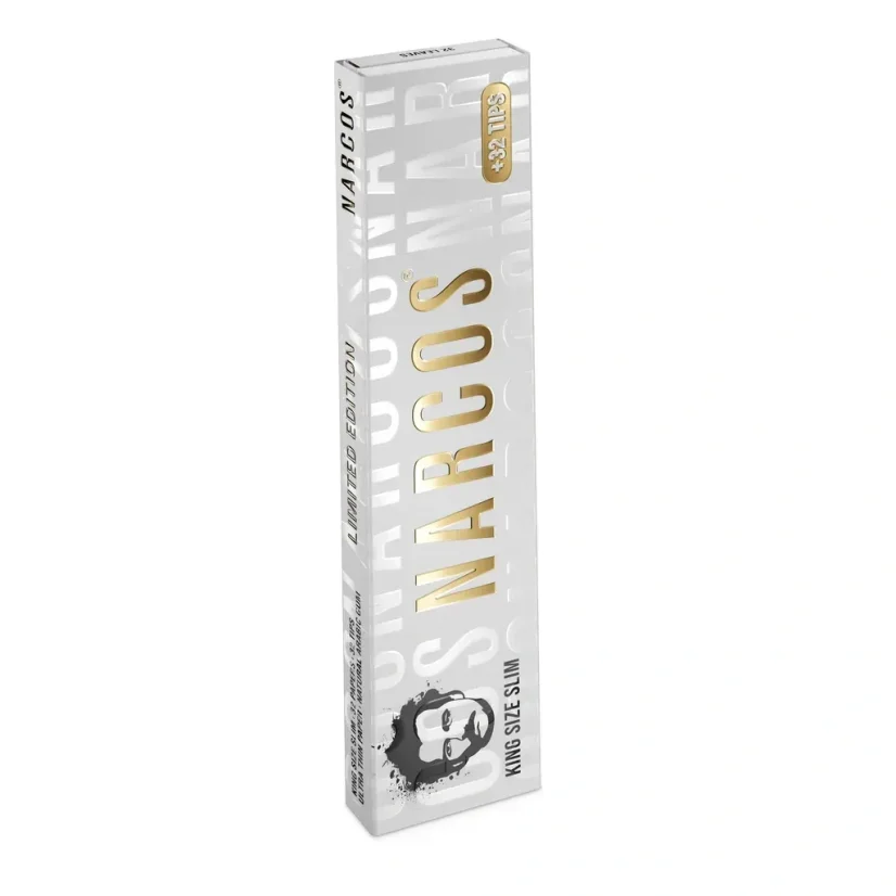 Narcos Limited Edition King Size Slim Rolling Papers + Tips - random design