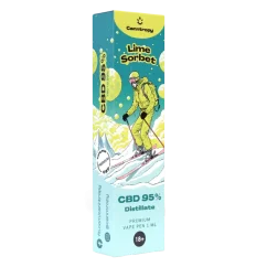 Canntropy Sorbetto al lime con penna vaporizzatore CBD monouso, CBD 95 %, 1 ml