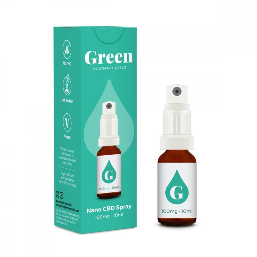 Green Pharmaceutics Nano CBD sprejs – 100mg, 10ml