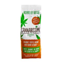 Cannabissimo - rostade kaffebönor med hampaxtrakt, 1 kg