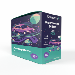 Cannastra CBN Disposable Vape Pen Dreamscape Drifter, CBN 95 %, 1 ml - display box of 10 pcs