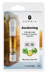 Hemnia Cartridge Awakening –  60 % CBG, 40 % CBD, citrón, máta, zelený čaj, 1 ml