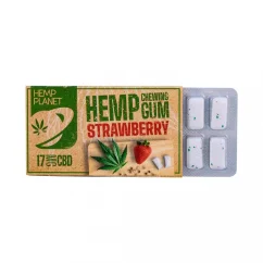 Astra Hemp zemeņu kaņepju košļājamā gumija (17 mg CBD), 17 g