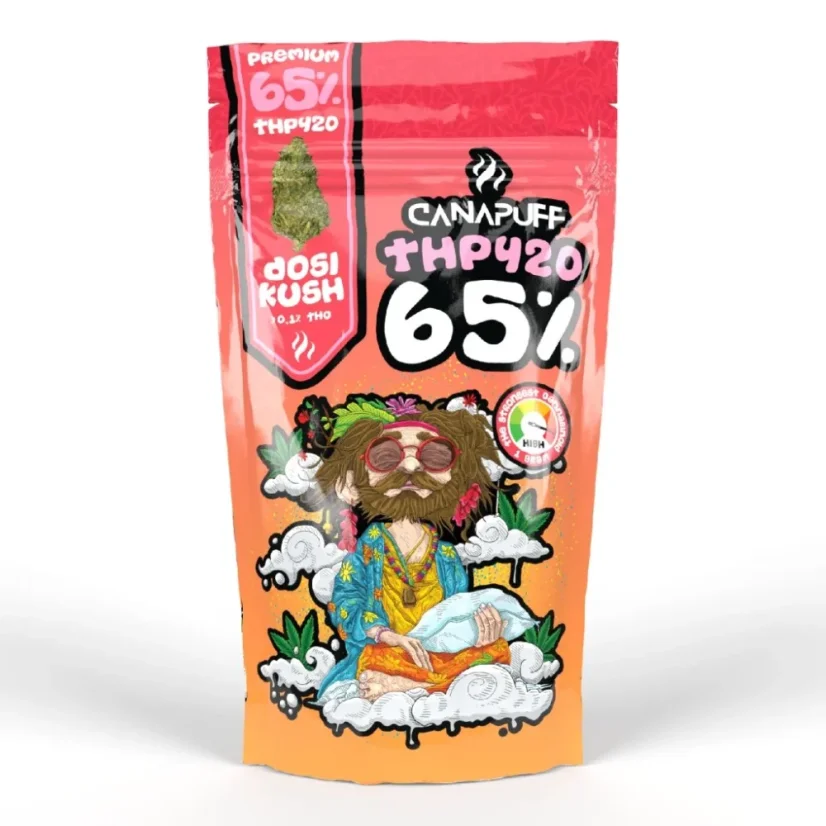 CanaPuff THP420 Flower Dosi Kush, THP420 65 %, 1-5 g