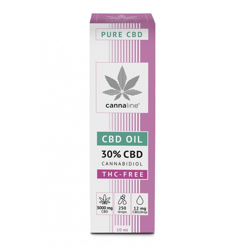 CANNALINE CBD kaņepju eļļa BEZ THC 30%, 3000 mg, 10 ml