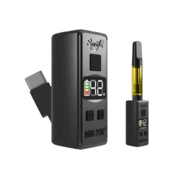 Smyle Labs Mini Plug 510 Cart Battery with Built-in USB-C Cable, Adjustable Voltage, LED Display - random colour, Display box 20 pcs