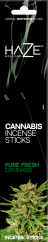 Haze Cannabis Incense Sticks Pure Fresh Cannabis - Carton (6 packs)