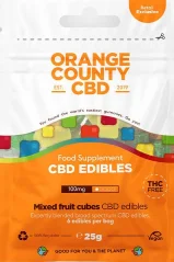 Orange County CBD Mini Grab Bag Cubes, 100 mg CBD, 6 pcs, 25 g
