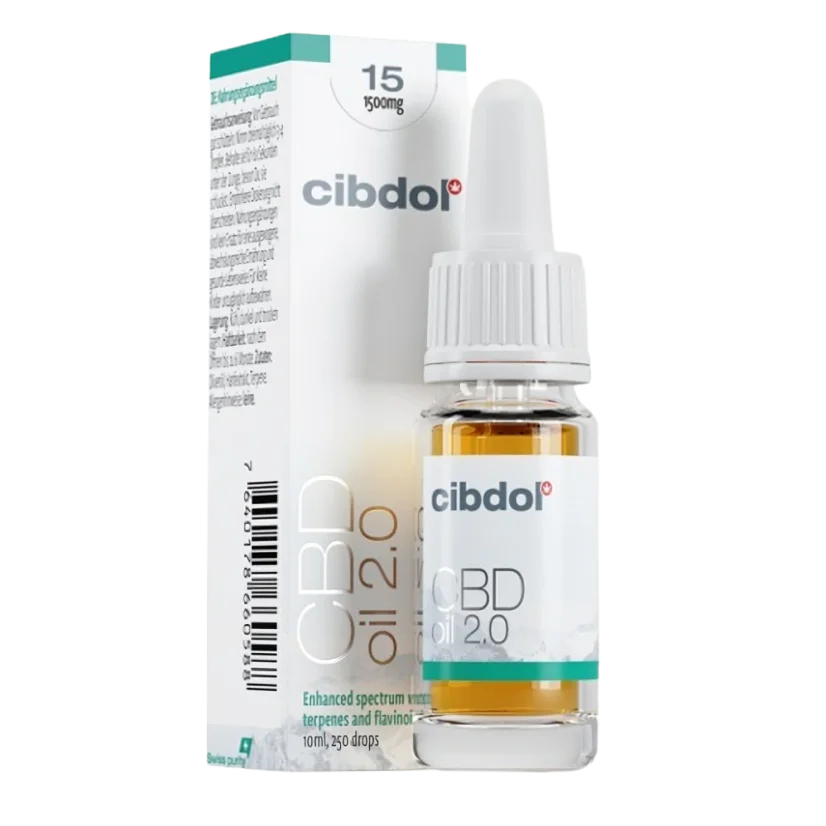 Cibdol CBD eļļa 2,0 15%, 1500 mg, 10 ml