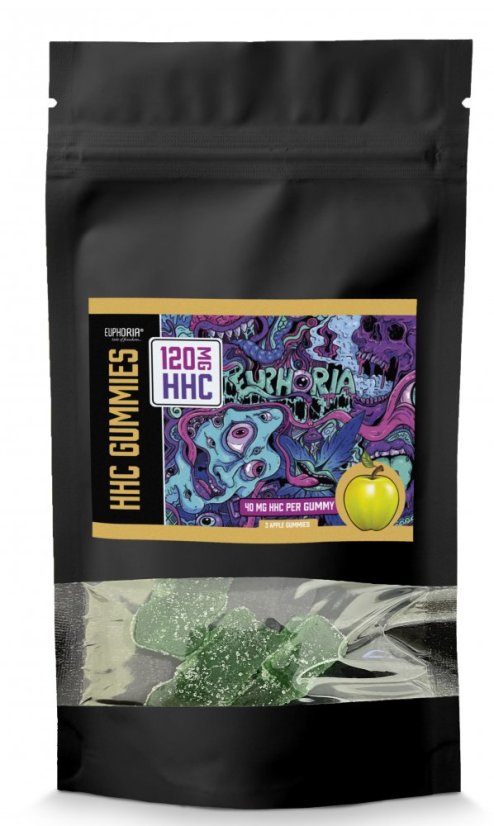 Euphoria HHC Gummies Apple, 120mg, (3 gab. x 40 mg)
