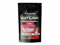 Czech CBD HHCPO Cartridge CATline Strawberry, HHCPO 10 %, 1 ml