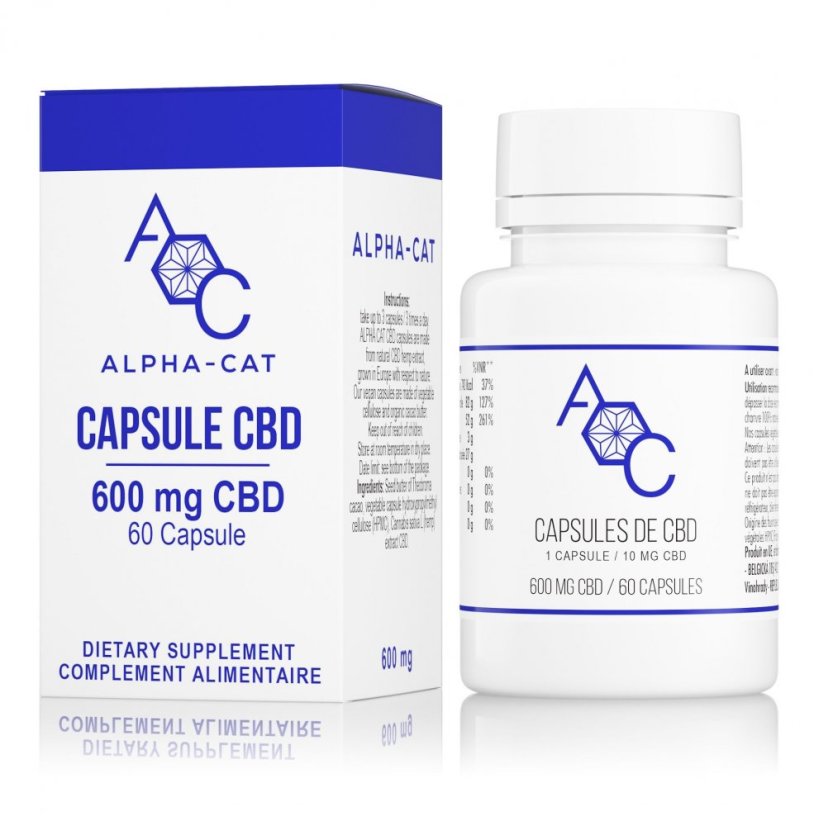 Alpha-CAT CBD kapsulas 20x10mg, 200 mg, 32 g