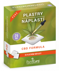 PuroCuro 25mg Hemp CBD Formula Obliži, 30 kos, 750mg
