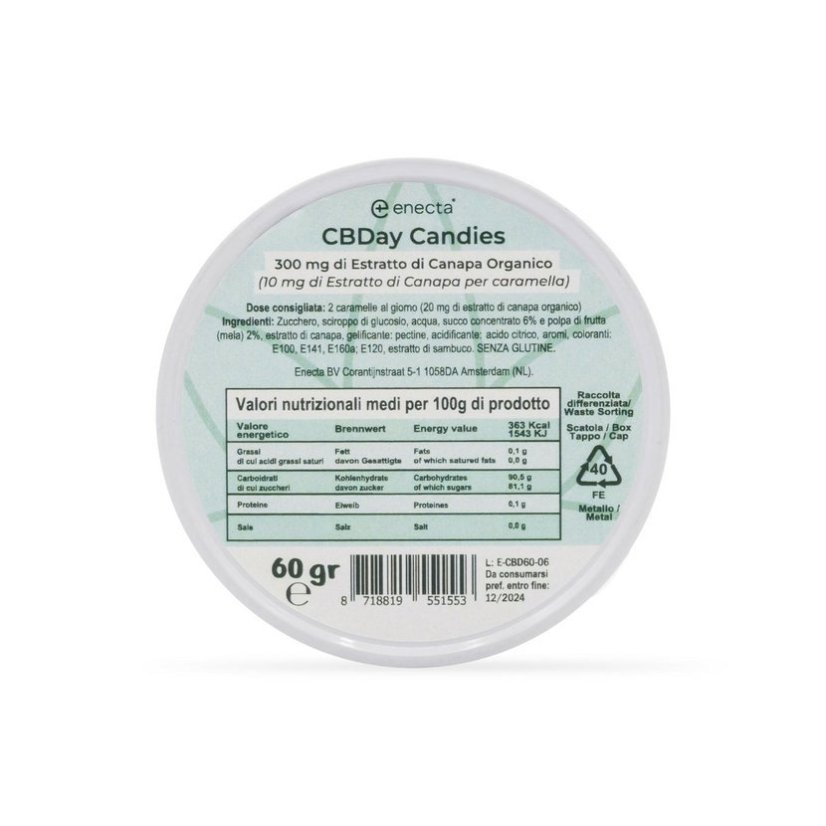 Enecta CBDay Gummies 30 gab., 300 mg CBD, 60 g