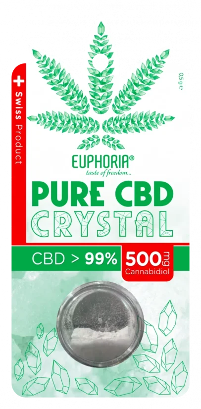 Euphoria Pure CBD Crystal 99.6%, 500 mg