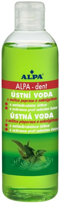 Alpa-Dent mutes ūdens 250 ml, 10 gab iepakojums, 2500 ml