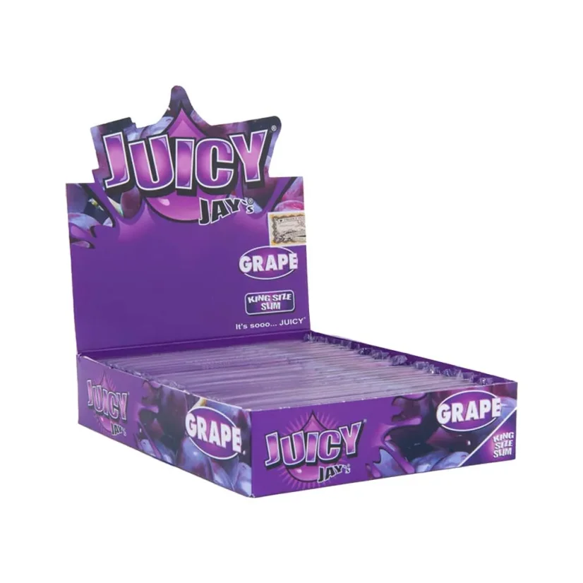 Juicy Jay´s King Size - Grape Rolling Papers, Display box 24 pcs