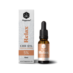 Happease Relax CBD eļļa Tropical Sunrise, 5% CBD, 500 mg, 10 ml