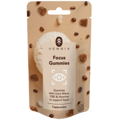 Hemnia Focus Gummies - na podporu koncentrácie s príchuťou cappuccino, 30 ks