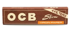 OCB Virgin Paper King Size Rullepapir + Filter Tips, Display box 32 stk