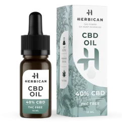 Herbican CBD eļļa bez THC, 40%, 10 ml