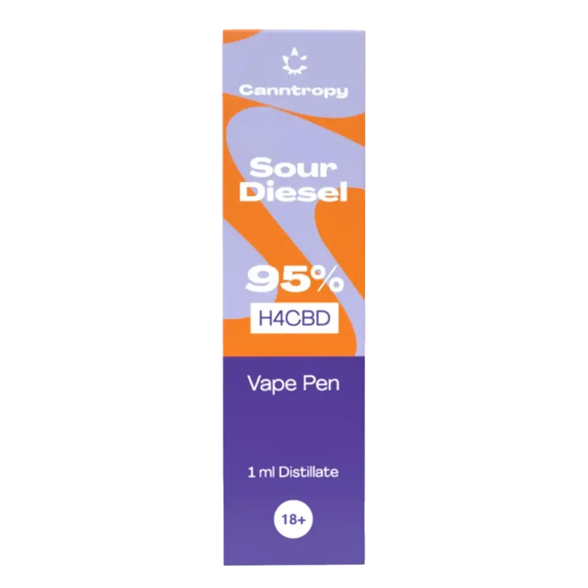 Canntropy H4CBD Vape Pen Sour Diesel 95%, 1 ml