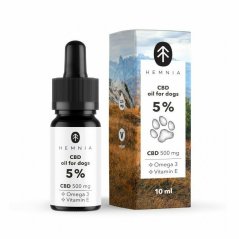 Hemnia CBD aliejus šunims 5%, 500 mg, 10 ml