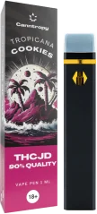 Canntropy THCJD Vape Pen za enkratno uporabo Tropicana Cookies, kakovost THCJD 90 %, 1 ml