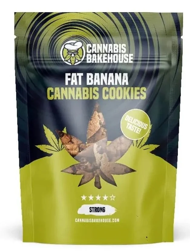 Cannabis Bakehouse Kaņepju cepumi Treknais banāns, 115 g