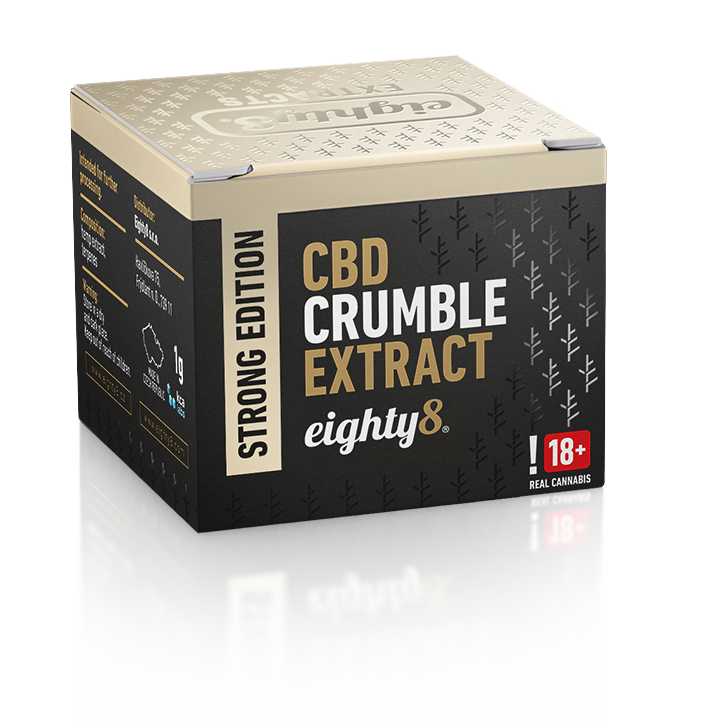 Eighty8 Crumble Extract 85 % CBD, THC 0,2%, 1 g