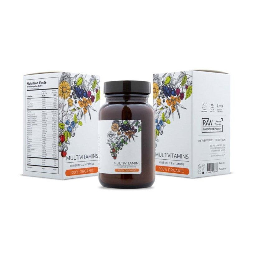 Endoca Органски мултивитамини, 90 г