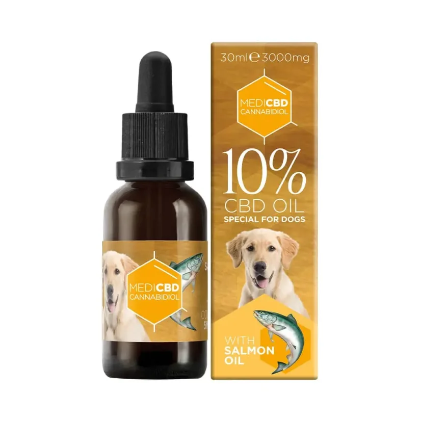 MediCBD CBD eļļa suņiem ar laša eļļu, 10% CBD, 3000 mg, 30 ml