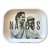Narcos Metal Rolling Tray White Edition, small, 14 x 18 cm