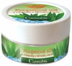 Bione Cannabis Bath Salt with Dead Sea Minerals, 200g - 6 pieces pack, 1200 g