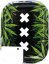 Best Buds XXX Amsterdam Small Metal Rolling Tray with Magnetic Grinder Card