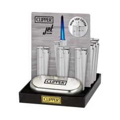 Clipper Logam – Jet Flame Silver