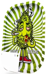Best Buds Велики метални плех за пицу са магнетном картицом за млевење