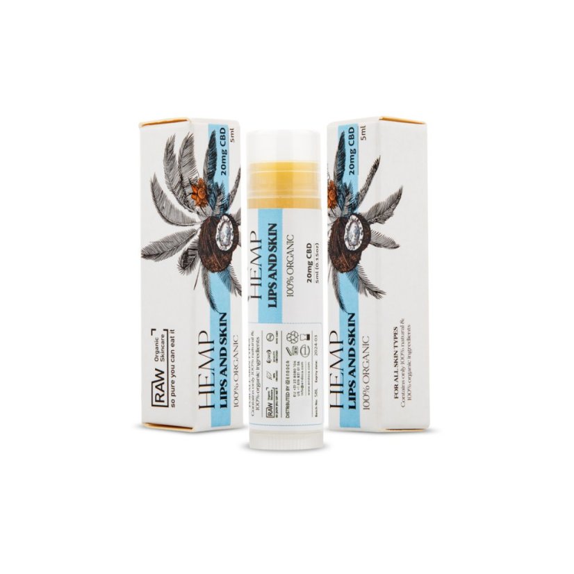 Endoca Balzams lūpām un ādai 20 mg CBD, 5 ml