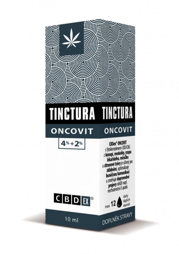 CBDex Tinctura Oncovit 4%+2%, 10 ml